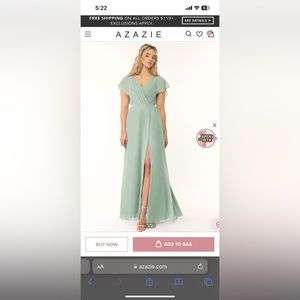 COPY - Azazie Rylee Dress in Agave Size 10